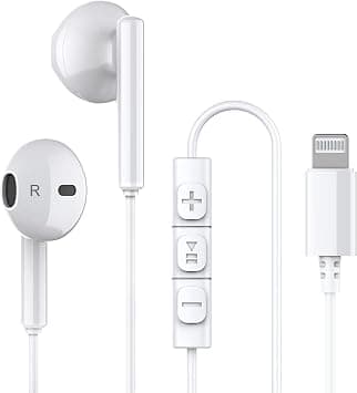 Twinice iPhone Headphones,Wired Lightning Headphones for iPhone 13 14 12 Pro Max MFi Certified Lightning Earbuds with Microphone & Volume Control for 11 XR SE on Amazon.ae - Price Tracker