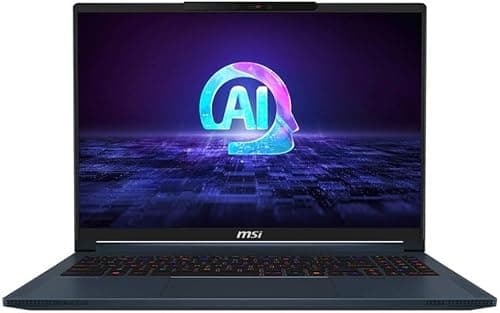 MSI Stealth 16 AI Studio Gaming Laptop, Intel Core Ultra 9 185H, 32GB RAM, 1TB SSD, 8GB GeForce RTX 4070, 16" QHD+ IPS Display, Windows 11 Home, Star Blue, English/Arabic Keyboard- 9S7-15F412-040 على Amazon.ae - متتبع الأسعار