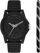 Armani Exchange Men's Analog Quartz Watch with Silicone Strap AX7159SET - Amazon.ae Price Tracker