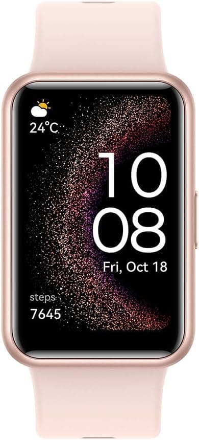 HUAWEI WATCH FIT SE, 1.64-inch HD AMOLED Display, Built-in GPS, Scientific Sleep Tracking, Quick Replies for Third-Party Apps,Compatible with Android & iOS Devices, Pink on Amazon.ae - Price Tracker
