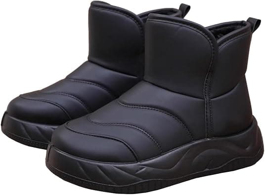 Womens Warm Fur Lined Winter Snow Boots Comfortable Warm Insulated Winter Shoes Waterproof Ankle Boots Outdoor Booties For Women Waterproof Ski Boots على Amazon.ae - متتبع الأسعار