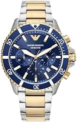 Emporio Armani Watch for Men, Quartz 3 sub dial Chronograph Movement and 43mm Case Size with Stainless Steel Strap - Amazon.ae Price Tracker