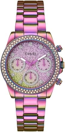 GUESS Ladies 38mm Watch - Gold Tone Strap Pink Dial Gold Tone Case on Amazon.ae - Price Tracker