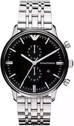 Emporio Armani Men's Chronograph, Silver Stainless Steel Watch, 43mm case size - Amazon.ae Price Tracker