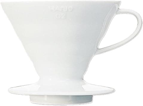 Hario V60 Ceramic Coffee Dripper Pour Over Cone Maker Size 02, White على Amazon.ae - متتبع الأسعار