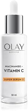 Olay Super Serum: Luminous Serum With Niacinamide + Vitamin C For Even & Glowing Skin, Sulphate & Parbene Free, 30 ML on Amazon - Best Deal Finder