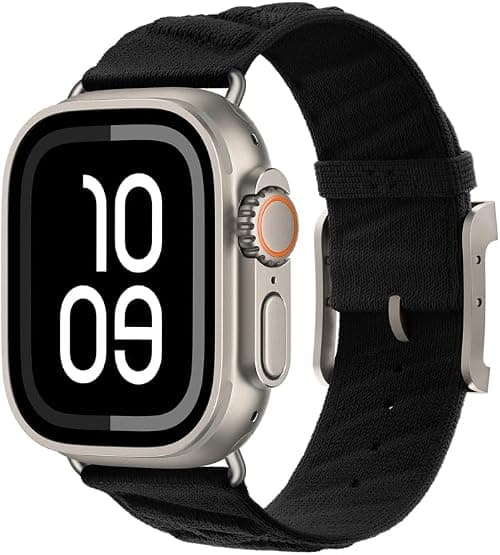 Dado Nylon Strap Compatible with Apple watch Series 10 | Ultra 2 | 9 | 8 Ultra | 8 | 7 | 6 | SE, Durable and Braethable Sea Wave Band Design على Amazon.ae - متتبع الأسعار