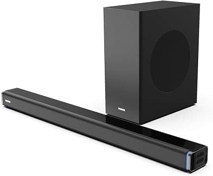 Faster Theater Pro T3000 RGB Soundbar Speaker- 2.1CH Wired Subwoofer and Wireless Soundbar Portable Speaker- 160W Audio Output Power Home Theater 5.0 Bluetooth Speaker TV-ARC, PC, USB, BT, AUX, OPT على Amazon.ae - متتبع الأسعار