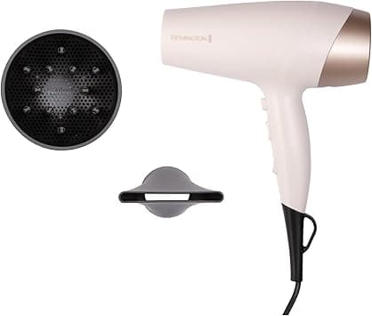 Remington Hair Dryer with Advanced Ceramic Coated Plates, Shea Oil enriched Micro-Conditioners, Ultra-fast 15 Second Heat up LED Display Turbo Boost Function, Longer Length 110mm Floating Plate, D4740 on Amazon.ae - Price Tracker