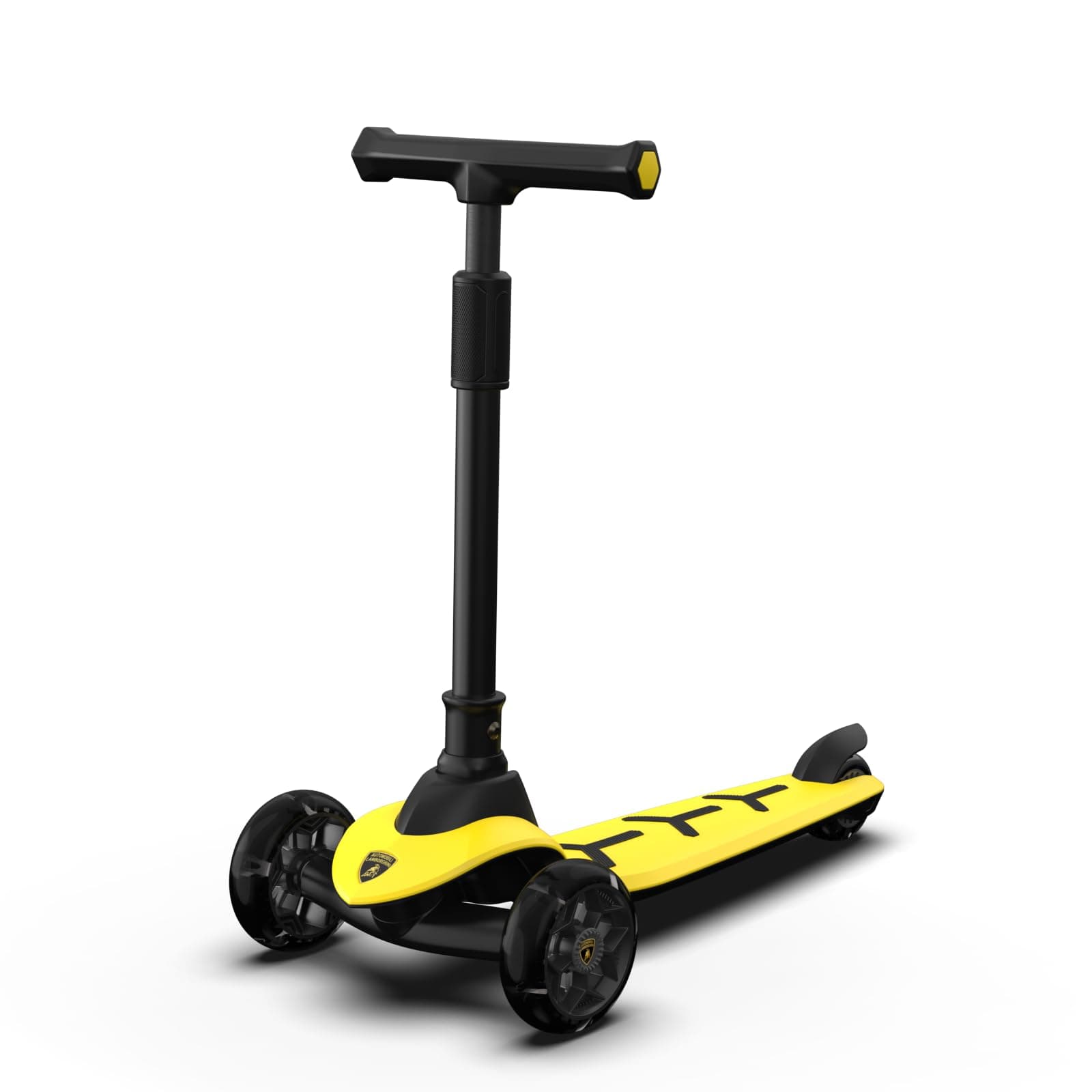Lamborghini Yellow Scooter for Kids of Ages 3-8, 3 Wheel Scooter for Kids with Adjustable Height, Folding Kids Scooter, Extra Wide Deck Outdoor Playing Activities for Boys/Girls on Amazon.ae - Price Tracker