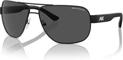 Armani Exchange Man Sunglasses Matte Black Frame, Grey Lenses, 62MM on Amazon.ae - Price Tracker