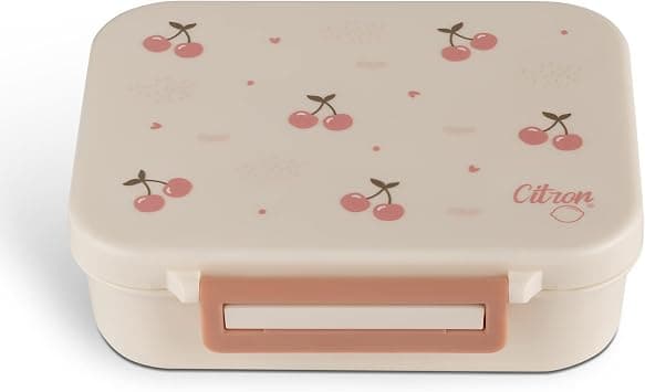 3 Compartments Kids Snack Box Luxurious Cherry Design, Compact and Adventure Ready Seal, Easy for Little Hands, Excellent for Nursery and School on Amazon.ae - Price Tracker