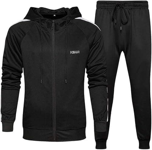 Lavnis Men's Casual Tracksuit Long Sleeve Running Jogging Athletic Sports Set on Amazon.ae - Price Tracker