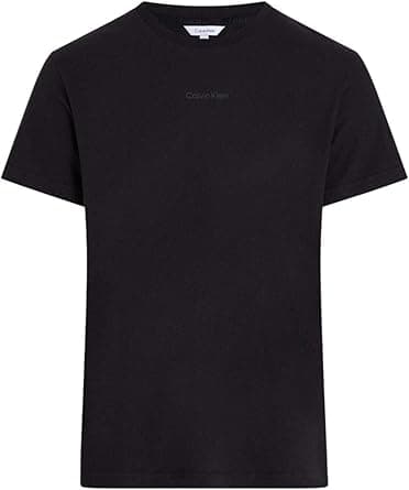 Calvin Klein Men's Classic Black T-Shirt, Crew Neck, Small Logo on Amazon.ae - Price Tracker