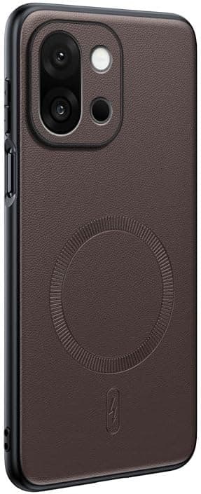Magnetic for OnePlus 15 Case: Plain Leather Shockproof Phone Case with Camera Cover, One Plus 15 Slim Thin Yet Military Grade Drop Proof Silicone Bumper Cover (Brown) على Amazon.ae - متتبع الأسعار