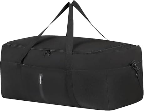 Samsonite TA Revolution Foldable Travel Bag 40 x 30 x 20 cm, Lightweight Hand Luggage for Ryanair, Wizz Air & Vueling, with Reflective Details, Ideal for Travel & Sports, Black, black, L, travel bag on Amazon - Best Deal Finder