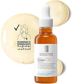 La Roche Posay 12% Pure Vitamin C Anti-Aging Face Serum with Hyaluronic Acid & Salicylic Acid; Boosts Skin Regeneration and Reduces Appearance of Wrinkles 30ML - Amazon.sa Price Tracker