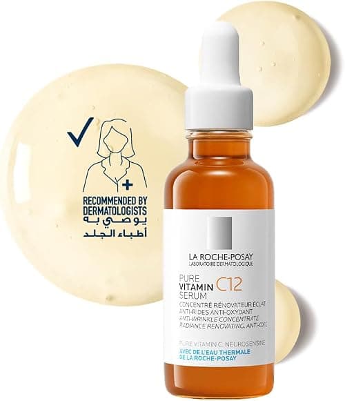 La Roche Posay 12% Pure Vitamin C Anti-Aging Face Serum with Hyaluronic Acid & Salicylic Acid; Boosts Skin Regeneration and Reduces Appearance of Wrinkles 30ML on Amazon.sa - Price Tracker