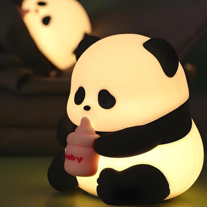 HASTHIP® Night Light for Kids, Cute Panda LED Night Light 3 Level Dimmable 7 Color Timer, Touch Control, USB Rechargeable Silicone Night Lamp Kawaii Bedside Lamp for Room and Birthday Gift on Amazon.ae - Price Tracker