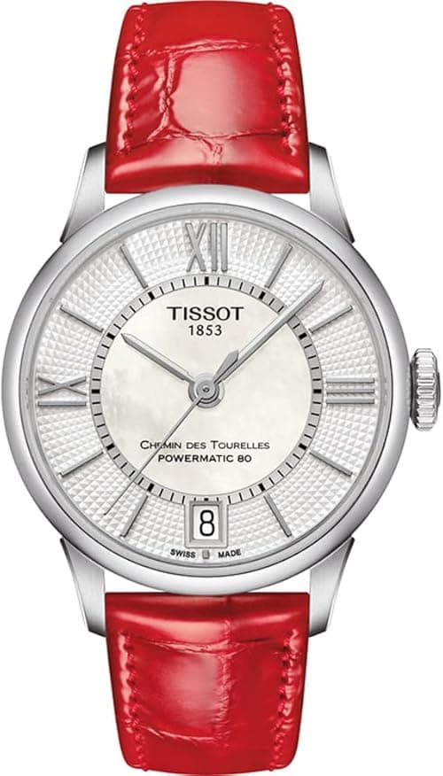 Tissot Analogue Classic Red Strap Women's Wrist Watches - T099.207.16.118.00 on Amazon.ae - Price Tracker