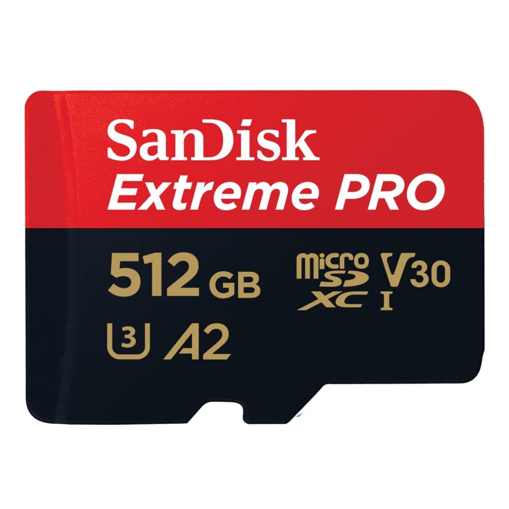 SanDisk 512GB Extreme Pro microSD UHS I Card for 4K Video on Smartphones, Action Cams & Drones 200MB/s Read, 140MB/s Write, SDSQXCD 512G GN6MA, Red/Black on Amazon.ae - Price Tracker