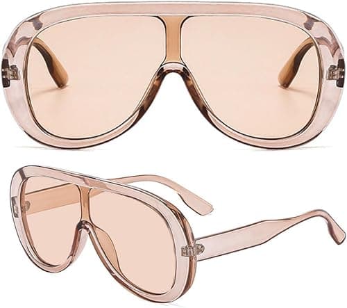 Trendy Sunglasses for Women - Vintage Retro Sunglasses Men Women with UV Protection - Sunglasses Women includes Vegan Leather Pouch on Amazon - Best Deal Finder