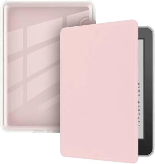 Vurtboly Acrylic Case for All-new 7" Kindle Paperwhite 12th Generation 2024 & Kindle Colorsoft 2025/2024, Ultra Clear Hard Transparent Cover Back Light Shell with Auto Wake/Sleep (Pink) على Amazon.ae - متتبع الأسعار
