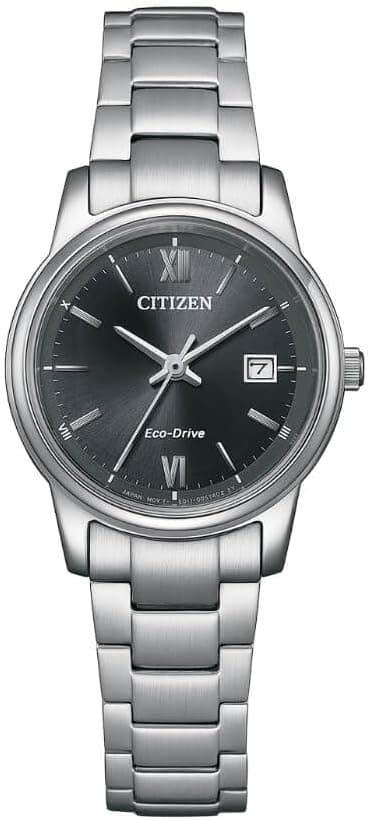 Citizen EW2318-73E Eco-Drive Women's Quartz Watch with Stainless Steel Strap, 27.5 mm, Black/Silver on Amazon.ae - Price Tracker