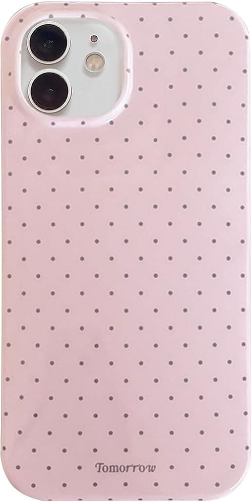 Case for iPhone 12/12 Pro with Cute Polka Dot Pattern, Aesthetic Design, Simple Stylish Soft TPU Protective Phone Case for iPhone 12/12 Pro - Pink on Amazon.ae - Price Tracker
