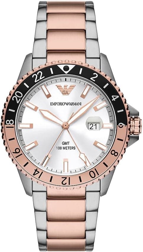 Emporio Armani Watch for Men, Quartz Movement and 42mm Case Size with Stainless Steel, Leather or Silicone Strap on Amazon - Best Deal Finder