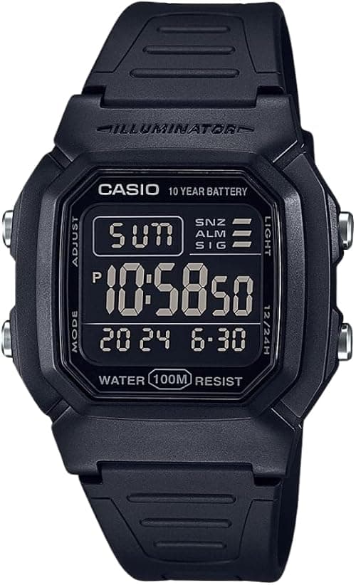 Casio W800HG Series | Mens Digital Watch | 100 Meter Water Resistance | Multi Function Alarm | 100 SEC Stopwatch | Auto Calendar | Countdown Timer | LED Light | Dual Time| 10 Year Battery on Amazon.sa - Price Tracker