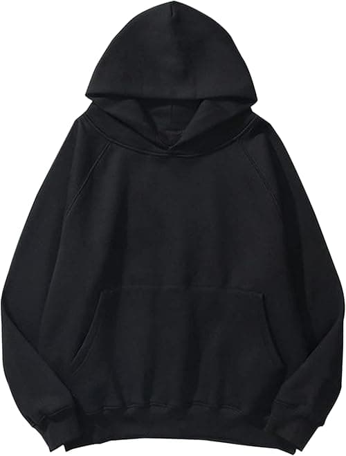 SAFRISIOR Oversized Hoodies for Women and Men Couples Fleece Basic Solid Hooded Sweatshirt Pullover Jackets on Amazon.ae - Price Tracker