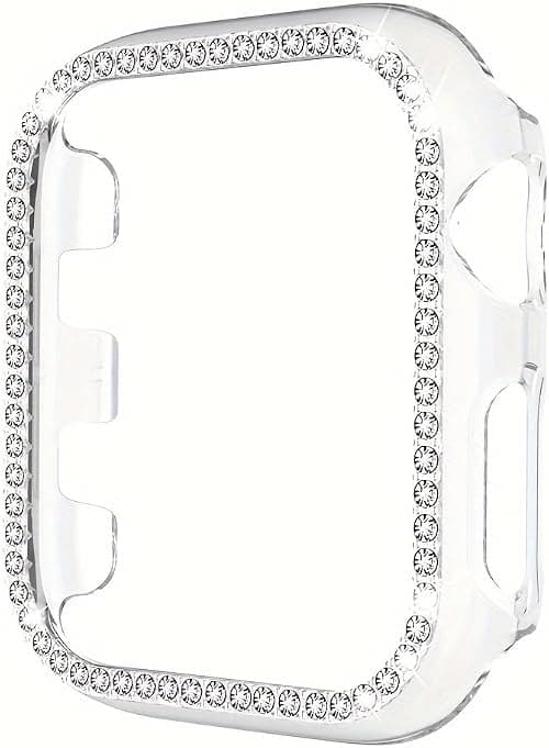 Sparkling Case 45mm 44mm 42mm 41mm 40mm 38mm Compatible with Apple Watch Series 9/8/7/6/5/4/3/2/1 Crystal Diamond Sparkle Watch Case (Clear,38mm) on Amazon.ae - Price Tracker