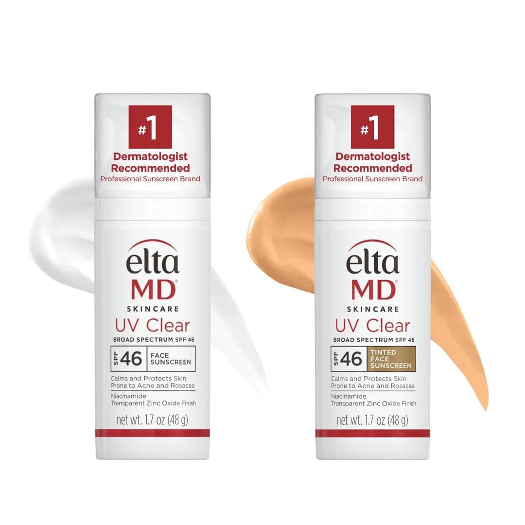 EltaMD UV Clear, UV Clear Tinted Duo Kit, Face Sunscreen SPF, Tinted and Untinted Broad Spectrum Protection for Sensitive Skin on Amazon.ae - Price Tracker