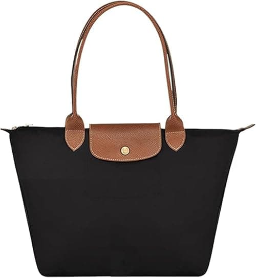 Women Shoulder Tote Bag, Stylish Waterproof Nylon Ladies Shoulder Bag, Nylon Top-Handle Purse Zipper Foldable Handbag Folding Beach Travel Bag for Work,Shopping,Travel on Amazon.ae - Price Tracker