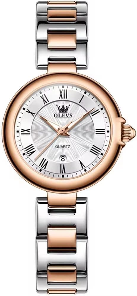 OLEVS 5608 Women’s Luxury Watch – Waterproof Stainless Steel Quartz Wristwatch for Ladies on Amazon.ae - Price Tracker