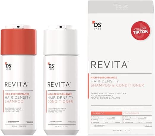 Revita Shampoo and Conditioner for Thinning Hair by DS Laboratories - Volumizing and Thickening for Men and Women, Supports Hair Growth, Hair Strengthening, Sulfate Free, DHT Blocker (205ml) on Amazon.ae - Price Tracker