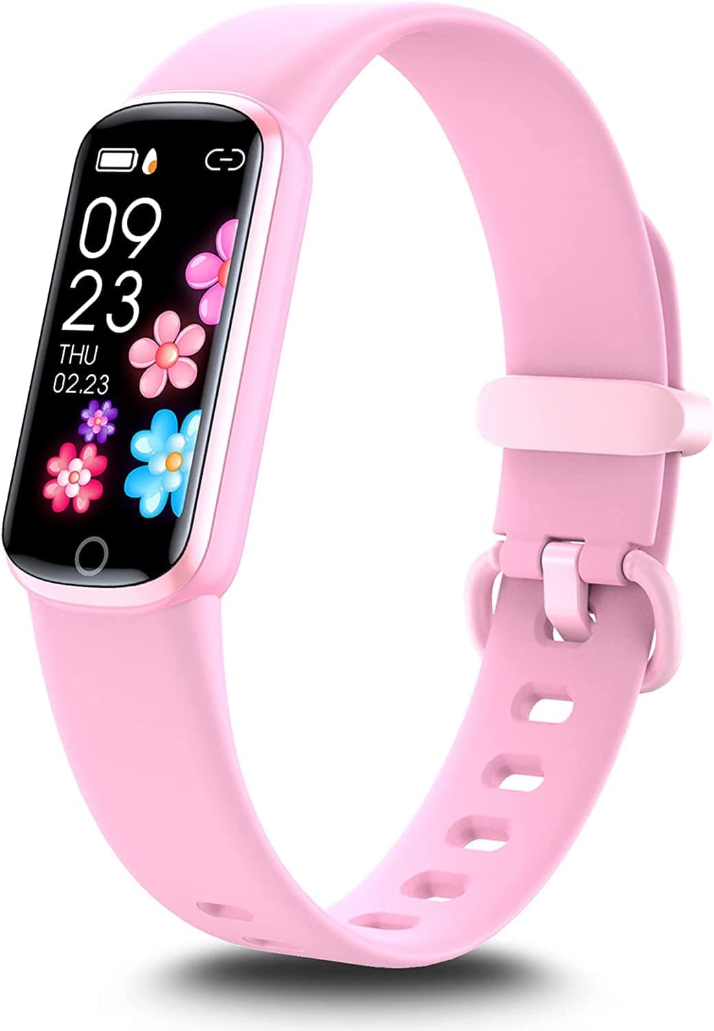 ZONEY Kids Fitness Tracker,Activity Tracker with HR Sleep Monitor,11 Sport Modes Kids Smart Watch with Alarm Clock and Reminder, Step Calories Counter, IP68 Waterproof (Pink) on Amazon.ae - Price Tracker