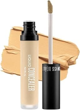 Swiss Beauty Liquid Light Weight Concealer With Full Coverage |Easily Blendable Concealer For Face Makeup With Matte Finish | Shade- Yellow, 6g on Amazon.ae - Price Tracker