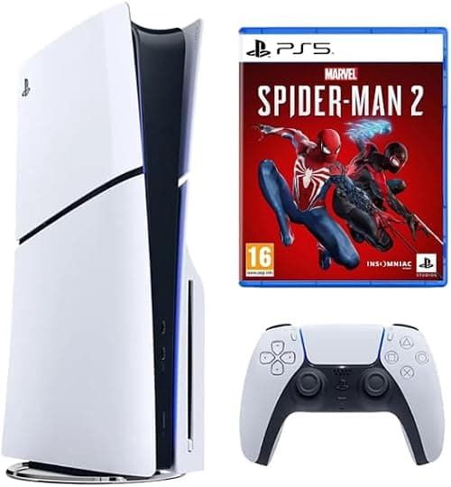 Sony PlayStation 5 Slim Disc Console + Marvel's Spiderman 2- International Version on Amazon - Best Deal Finder