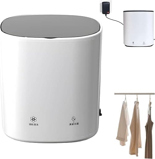 Mini Automatic Underwear Washer, Portable Washing Machine with Turbo Cleaning & Spin Dry, Large Capacity, Deep Clean for Delicates, Socks, Underwear, Baby Clothes, Quiet Operation (White) on Amazon.ae - Price Tracker