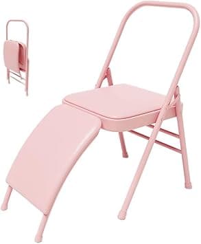 ULTIMAX Yoga Folding Chair with Lumbar Back Support Versatile Yoga Chair Foldable Balance Training Auxiliary Chair (PINK) على Amazon.ae - متتبع الأسعار