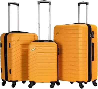 STARGOLD Trolley Bag Luggage 3 PCS Set ABS HardSide Luggage Bag with Lockable System Travel Bag-T83DB on Amazon.sa - Price Tracker