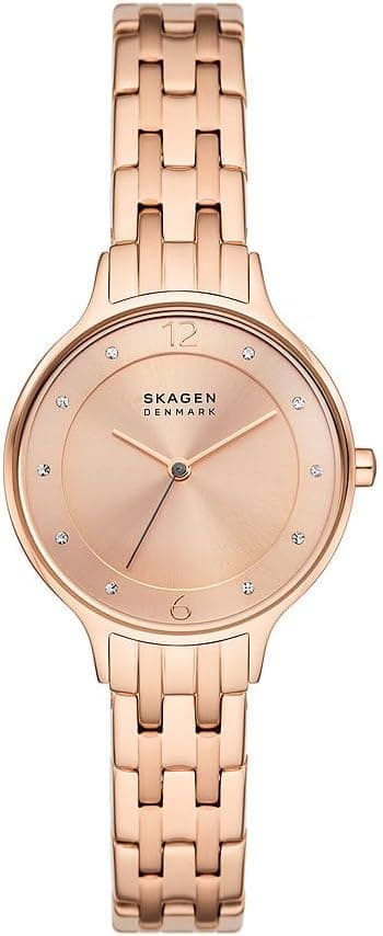 SKAGEN Anita Lille Watch for Women, Quartz Movement with Stainless Steel or Leather Strap on Amazon.ae - Price Tracker