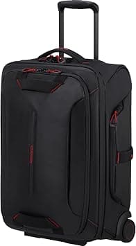 Samsonite Paradiver Wheeled Duffle Bag 55 cm / 20 inch, Black|Reflective Pattern|TSA Lock|ID Tag|Spacious Interior|Water Repellent Material|RPET|Fleece Pocket - 5 Years International Warranty on Amazon.ae - Price Tracker
