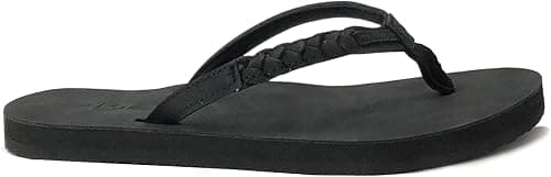 REDVOLUTION Women's Braided Beach Sandals | Classic Synthetic Leather Flip Flop Casual PU Shoe on Amazon.ae - Price Tracker