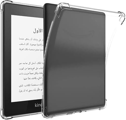 Bukela Clear Kindle Paperwhite Case, 7 Inch Crystal Clear Cover for All-New 12th 2024 and Signature Edition, Shockproof Thin Silicone Case, Transparent on Amazon.ae - Price Tracker