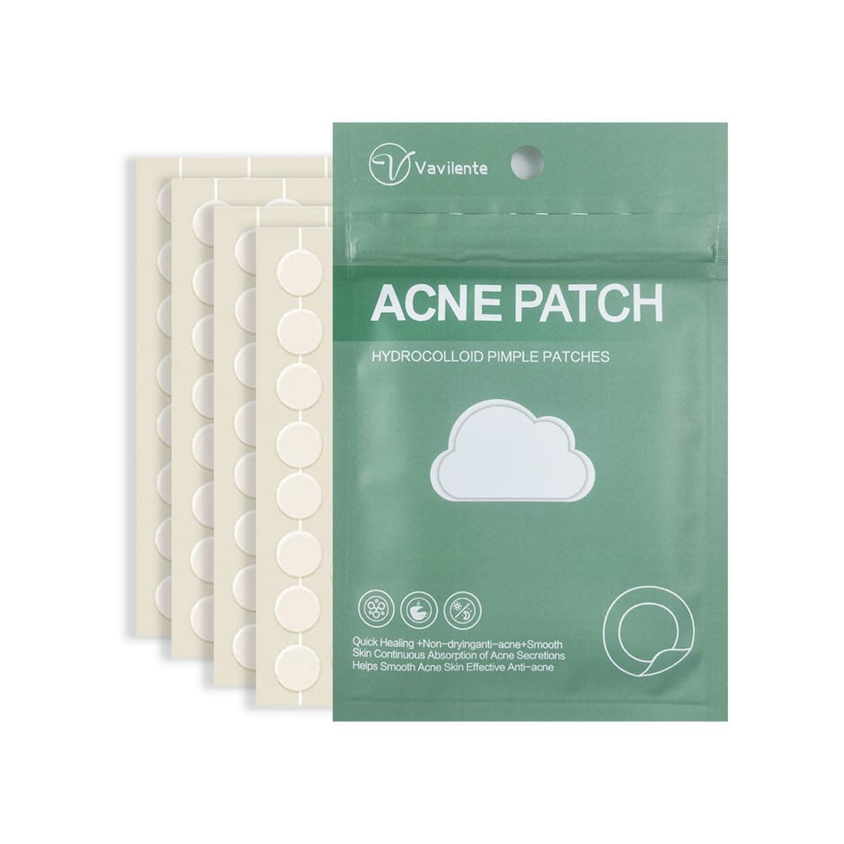 Vavilente Acne Pimple Patches, Hydrocolloid Acne Patches with Tea Tree Oil,Salicylic Acid & Calendula Oil,Pimple Patch for Face, Zit Patches,Pimple Stickers(150 Count) on Amazon.ae - Price Tracker