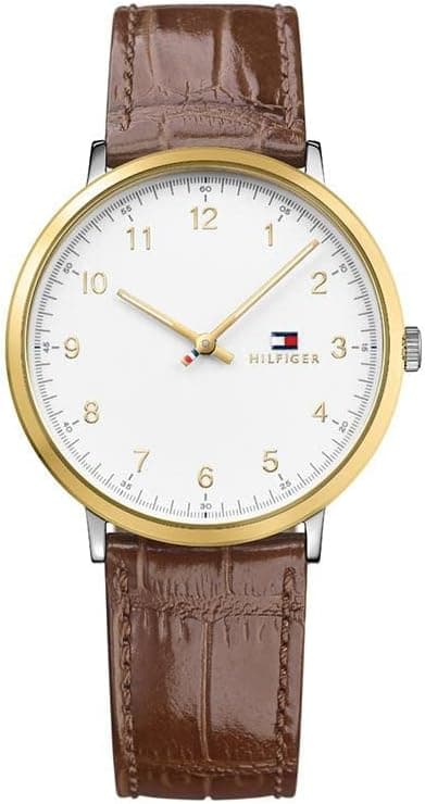 Tommy Hilfiger JAMES MENS WHITE DIAL TWO TONE STAINLESS STEEL Watch - 1791340 on Amazon - Best Deal Finder