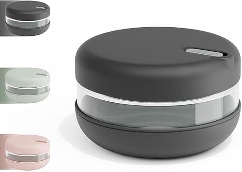 BEOLA Glass Food Storage Container, Airtight Leakproof Lunch Bowl, Meal Prep Bowl with Lid, Microwave, Dishwasher, Freezer Safe, Glass Container for Meal Prep (Lava Gray) on Amazon.ae - Price Tracker